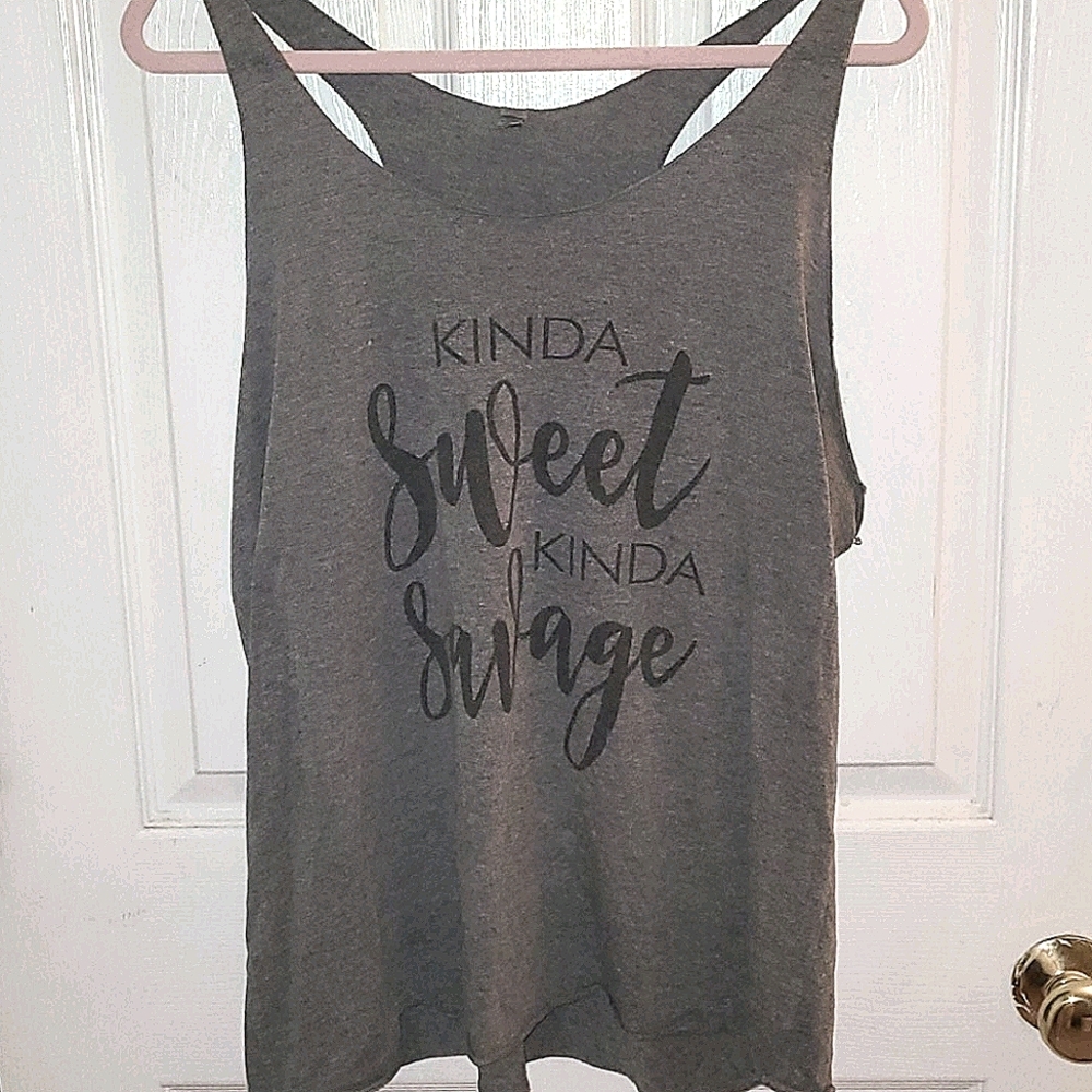 Graphic Racerback Gym Tank